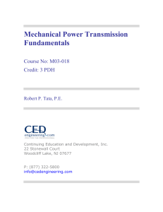 Mechanical Power Transmission Fundamentals | Engineering Course