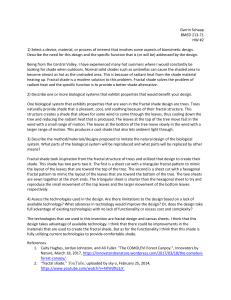 Biomimetic Design: Fractal Shade Homework