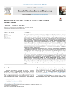 Proppant Transport in Inclined Fractures: Experimental Study