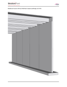 Tilt-Up Wall Panel Analysis & Design (ACI 551)