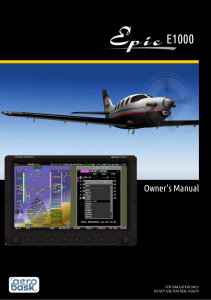 Aerobask Epic E1000 Skyview Owner's Manual