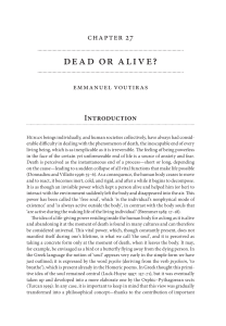 Death and Afterlife in Ancient Greece: A Chapter