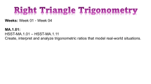Right Triangle Trigonometry: Ratios & Applications