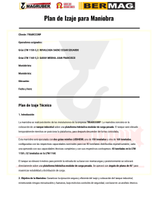 Plan de Izaje T&eacute;cnico para Maniobra Industrial