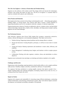 The Life of an Engineer: Innovation and Problem-Solving