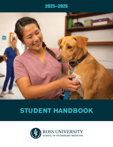 Ross University School of Veterinary Medicine Student Handbook 2025-2026