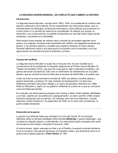 Segunda Guerra Mundial: Causas, Desarrollo y Consecuencias
