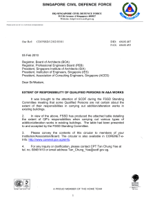 QP Responsibility in A&A Works: SCDF Circular