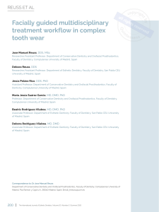 Facially Guided Multidisciplinary Treatment for Complex Tooth Wear