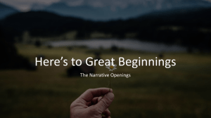 Narrative Openings: 15 Ways to Start Your Story Effectively