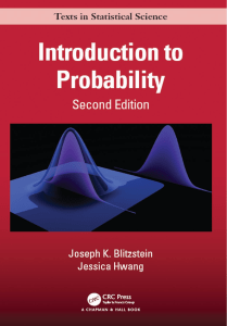 Introduction to Probability (2nd Ed) by Blitzstein & Hwang