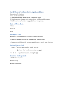 Solids, Liquids, Gases Cut & Match Worksheet | States of Matter