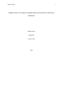 Populism's Impact on Democracy: Leaders, Movements & Institutions