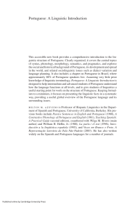 Portuguese: A Linguistic Introduction | Syntax, Phonology, Morphology