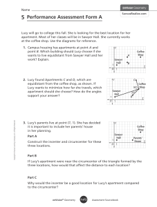 Geometry Performance Assessment: Incenter, Circumcenter, Centroid