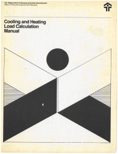 Cooling & Heating Load Calculation Manual