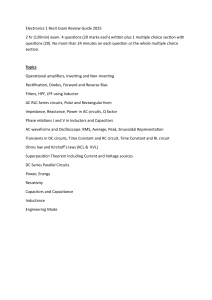 Electronics 1 Exam Review Guide 2025
