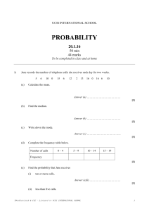 Probability Worksheet: Mean, Median, Mode & Probability