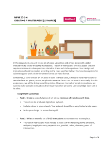 MPM 2D Math Assignment: Creating a Masterpiece with Lines & Circles