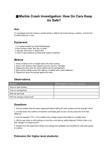 Marble Crash Investigation: Car Safety Experiment