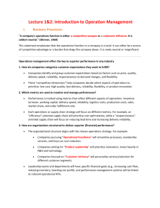 Operations Management: Business Processes, SCM, Analytics & GenAI Impact