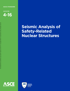 ASCE/SEI 4-16: Seismic Analysis of Safety-Related Nuclear Structures
