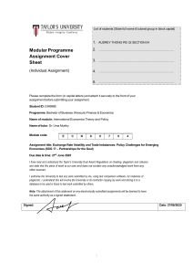 Exchange Rate Volatility & Trade Imbalances: Emerging Economies Policy