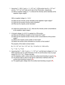 PN Junction and MOS Capacitor Problems