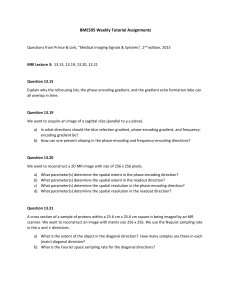 BME595 MRI Tutorial Assignments: Signals & Systems Questions