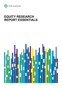 Equity Research Report Essentials Guide