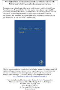 The Introspection Illusion: Social Psychology & Self-Understanding