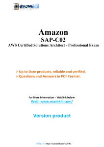 AWS SAP-C02 Exam Questions & Answers