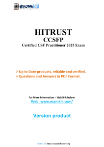 HITRUST CCSFP Exam Prep: Questions & Answers