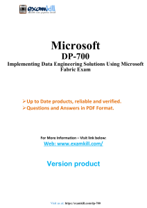 DP-700 Exam Prep: Data Engineering with Microsoft Fabric