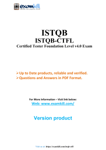 ISTQB CTFL v4.0 Exam Questions & Answers