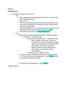 Nonprofit Fraud: Types, Perpetrators, & Prevention
