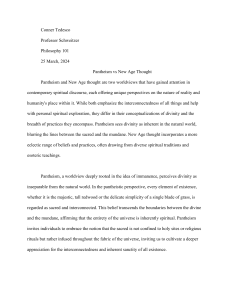 Pantheism vs. New Age Thought: A Philosophical Comparison