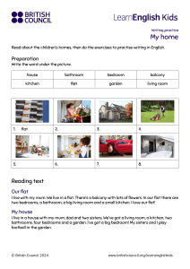 My Home: English Writing Practice for Kids