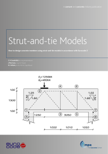 Strut-and-tie Models: Concrete Design Guide for Eurocode 2