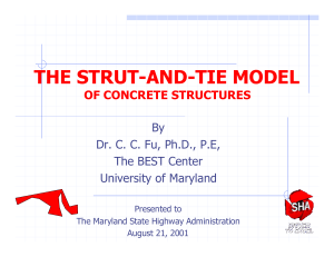 Strut-and-Tie Model for Concrete Structures Presentation