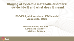 Staging Systemic Metabolic Disorders: Definitions, Prevalence & Mortality