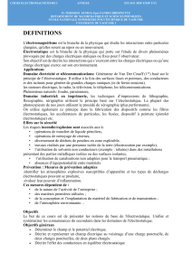 Cours d'&Eacute;lectromagn&eacute;tisme I : &Eacute;lectrostatique, Applications et S&eacute;curit&eacute;