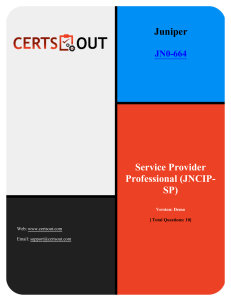 Juniper JN0-664 Exam Questions - Service Provider Professional