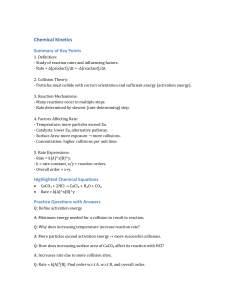 Chemical Kinetics Summary & Practice Questions
