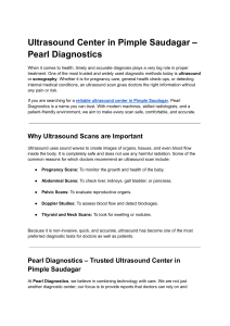 Pearl Diagnostics: Ultrasound Center in Pimple Saudagar