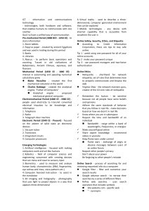 ICT History, Ethics & Emerging Technologies Lecture Notes
