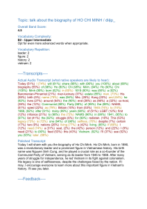 Ho Chi Minh Biography Speech Analysis & Transcript