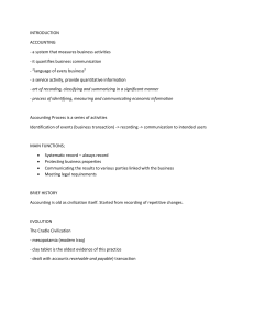 Accounting Fundamentals: Introduction, History, Branches & Users