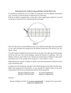 Microscope Field of View Measurement: Lab Protocol & Calculations