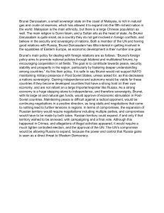 Brunei Foreign Policy on Sovereignty